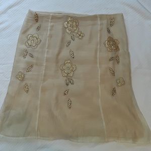 Beaded Organza skirt Bandolino